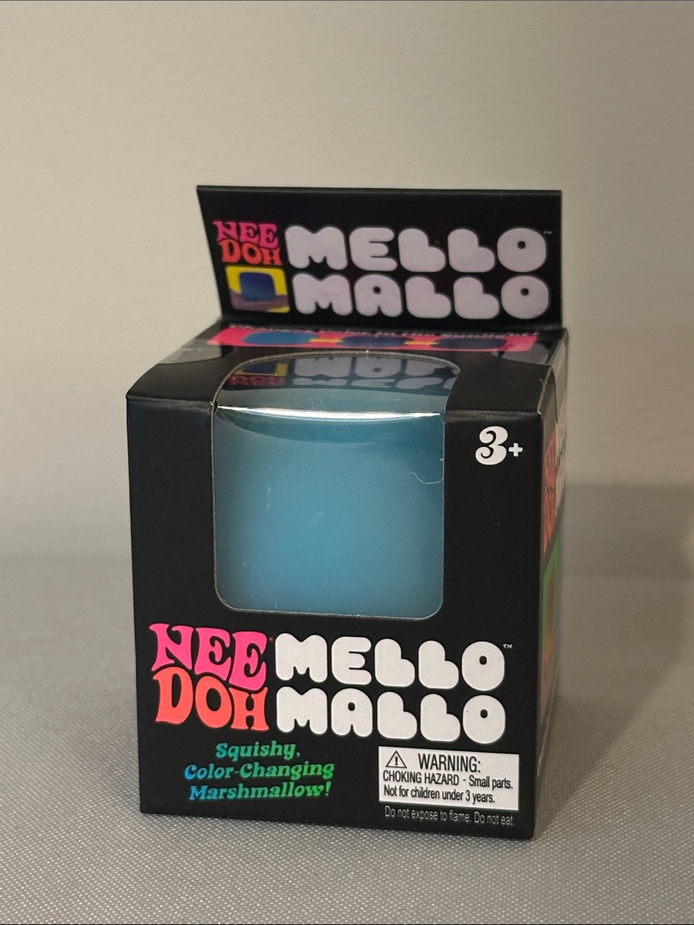 NeeDoh Mello Mallo - Blue/Blue color changing in UV light